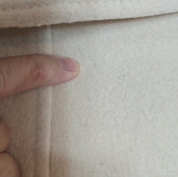 Y2K bebe Cream Trench Coat with Belt - Picture 4 of 8